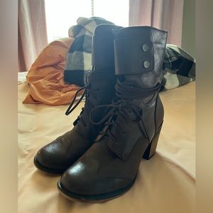 Brown Heeled Boots